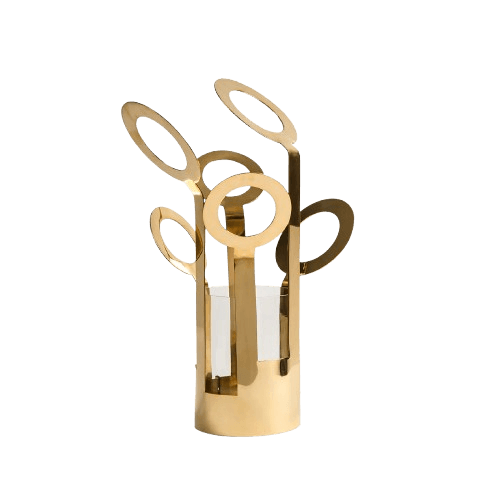 BRASS MODERN CANDLE HOLDER